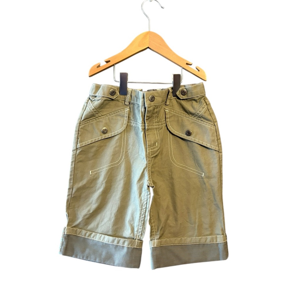 Kids Olive Cargo Shorts